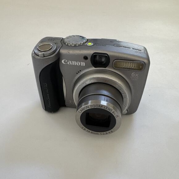 Canon PowerShot A710 IS Digital Camera 7.1 Megapixel 6x Optical Zoom Worker READ - Picture 9 of 14